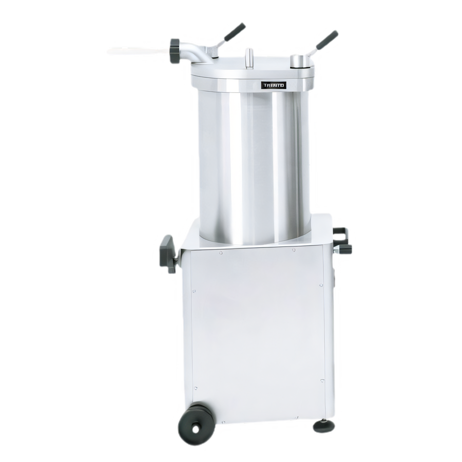 Product image #1 for Trento 95 lb Vertical Automatic Hydraulic Piston Sausage Stuffer with Fixed Barrel, Stainless Steel, 110V