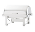 Thumbnail image #1 for Vollrath Avenger Economy Rectangular Roll-Top Chafer, 9 Qt, 18/8 Stainless Steel, Mirror Finish