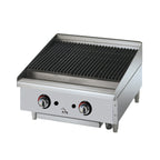 Thumbnail image #1 for Star (Middleby) Star-Max 6024CBF 24-Inch Countertop Lava Rock Gas Charbroiler, Manual Controls, 80,000 BTU