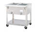Thumbnail image #1 for Aerohot 30-3/8-Inch Portable Electric Steamtable Hot Food Unit with 2 Sealed Wells, Open Base, and Carving Board