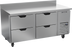 Thumbnail image #1 for Beverage-Air 67-Inch Two-Section Worktop Refrigerator with 4 Drawers