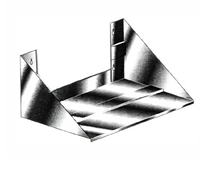 Commercial Wall-Mounted Microwave Shelf, 24 Inch x 24 Inch, Stainless Steel