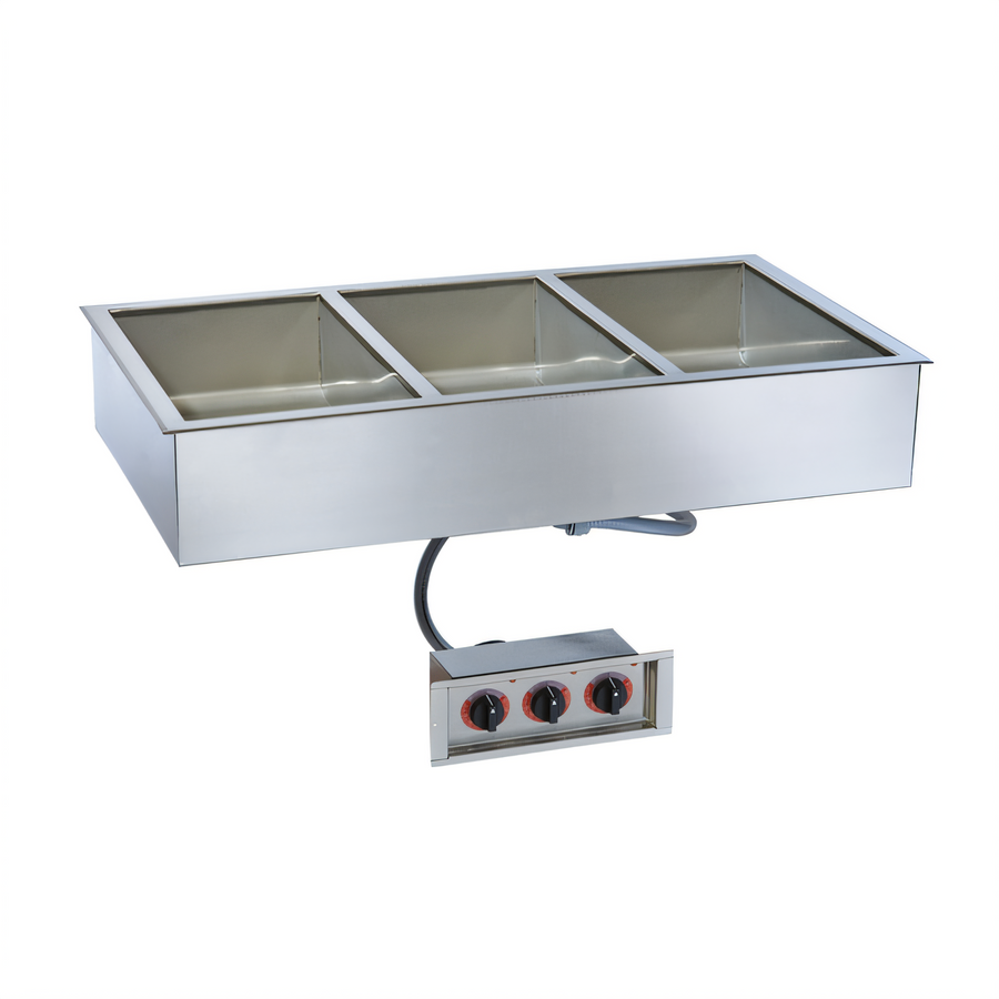 Product image #1 for Alto-Shaam Halo Heat Waterless Drop-In Electric Hot Food Well, 3 Full-Size Pan Capacity, 6-3/8-Inch Deep Well (300-HWI/D6)