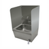 Thumbnail image #1 for Welded 24-Inch High Hand Sink Side Splash Guard with Both Sides and Rear Panel