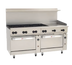 Thumbnail image #1 for Wolf Challenger XL 72-Inch Gas Restaurant Range with 8 Open Burners, 24-Inch Thermostatic Griddle, Standard Oven, and Convection Oven