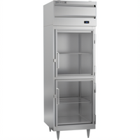 Beverage-Air P Series One-Section Top-Mount Self-Contained Reach-In Refrigerator with 2 Half-Glass Doors, 21.01 Cu. Ft.