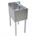 Thumbnail image #1 for BK Resources 1-Compartment Underbar Dump Sink with Faucet, 10 x 14 x 6 Bowl, 14-1/2 Inch W x 18-1/4 Inch D x 32-1/2 Inch H