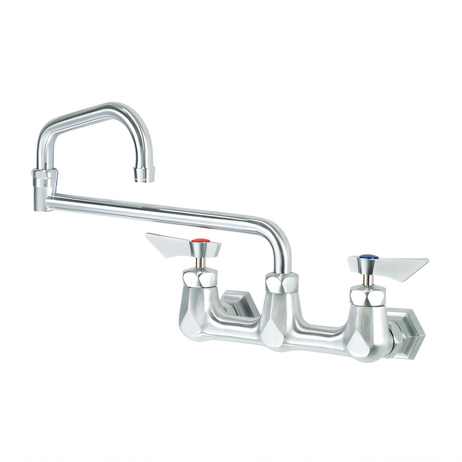 Product image #1 for Krowne Diamond Series 8-Inch Center Wall-Mounted Faucet with 18-Inch Jointed Spout