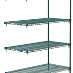 Thumbnail image #1 for Metro Super Erecta AA556K3 Add-On Wire Shelving Unit, 48W x 24D x 63H, 4 Shelves, Green Epoxy-Coated Finish