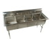 Thumbnail image #1 for Klinger's Trading Economy 4-Compartment Stainless Steel Sink Without Drainboards