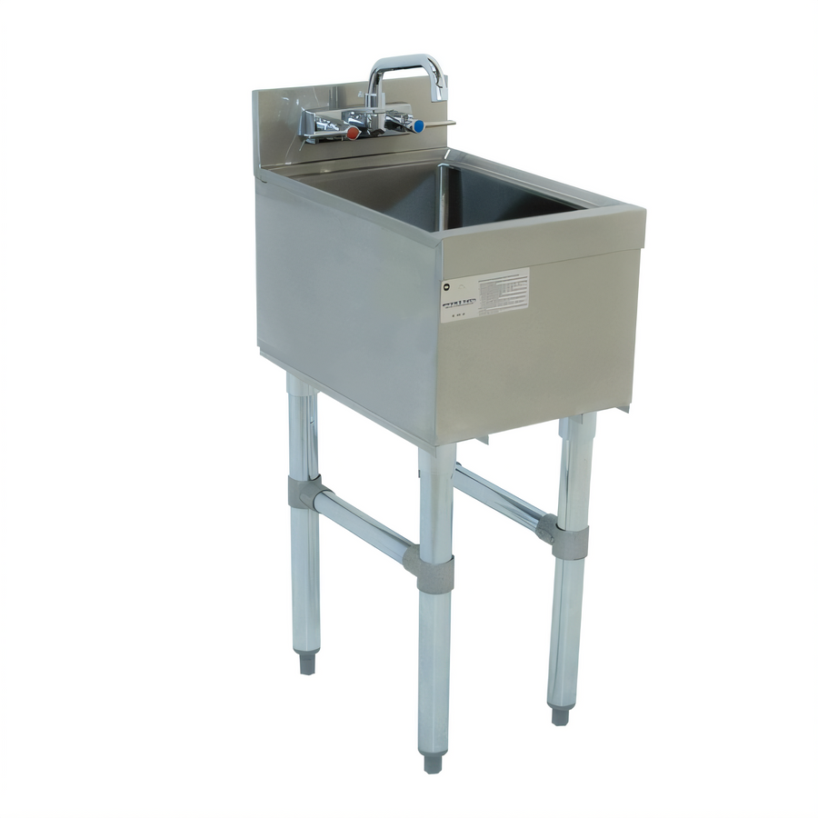 Product image #1 for Advance Tabco Underbar Basics Free-Standing Stainless Steel Underbar Hand Sink with Splash Mount Faucet