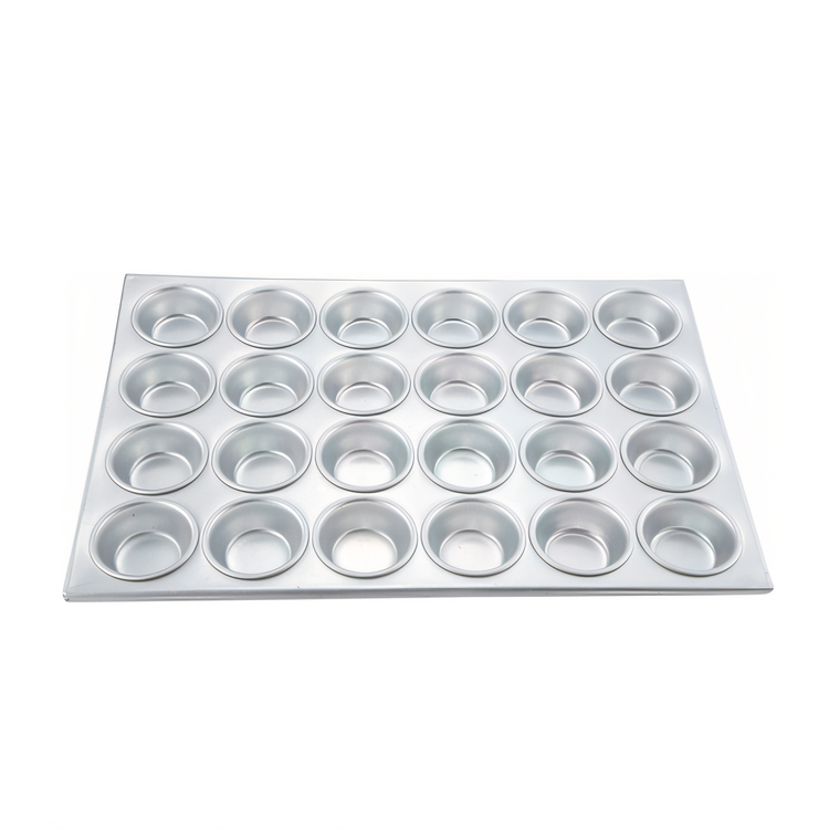 Product image #1 for Winco 24-Cup Aluminum Rectangular Muffin Pan, 3 oz. Cups