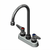 Thumbnail image #1 for T&S Brass 4-Inch Center Deck-Mount Workboard Mixing Faucet with 5-3/4-Inch Swivel Gooseneck
