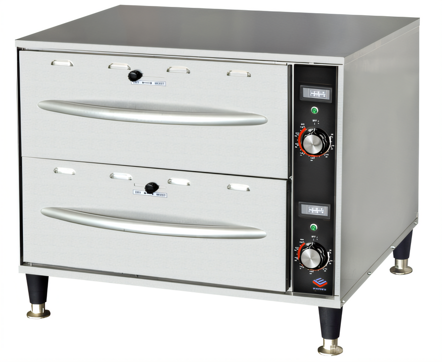 Product image #1 for Comstock-Castle Freestanding 2-Drawer Food Warming Drawer with Thermostatic Control