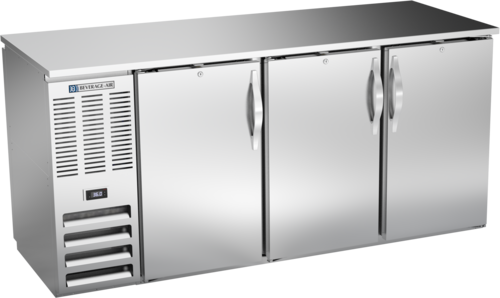 Product image #1 for Beverage-Air 72-Inch Three-Section Pass-Thru Back Bar Refrigerator with Solid Doors