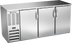 Thumbnail image #1 for Beverage-Air 72-Inch Three-Section Pass-Thru Back Bar Refrigerator with Solid Doors