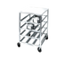 Thumbnail image #1 for Half-Size Mobile Aluminum Can Rack with Poly Top, 72 #10 Can Capacity