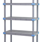 Thumbnail image #1 for Quantum Millenia QP214862SS-5 5-Shelf Solid Polymer Stationary Starter Shelving Unit, 48W x 21D x 62H, Gray