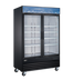 Thumbnail image #1 for Two-Section Reach-In Glass Door Display Refrigerator, Bottom Mount, 45 Cu. Ft.