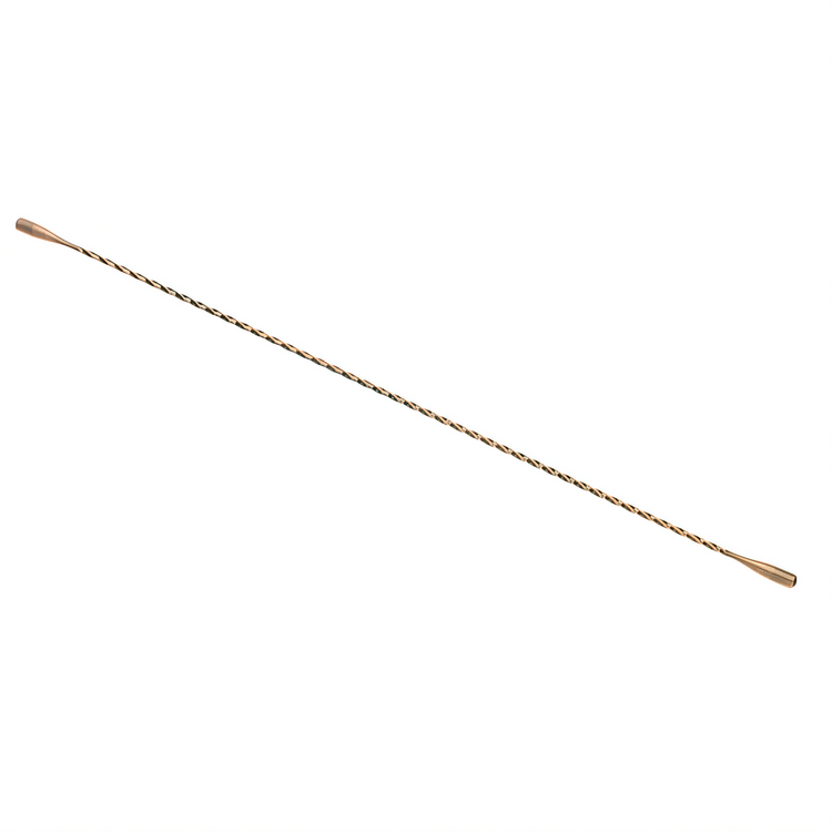 Product image #1 for Barfly Double End Bar Stirrer, 17-1/8 Inch, 18/8 Stainless Steel Core, Antique Copper-Plated Finish