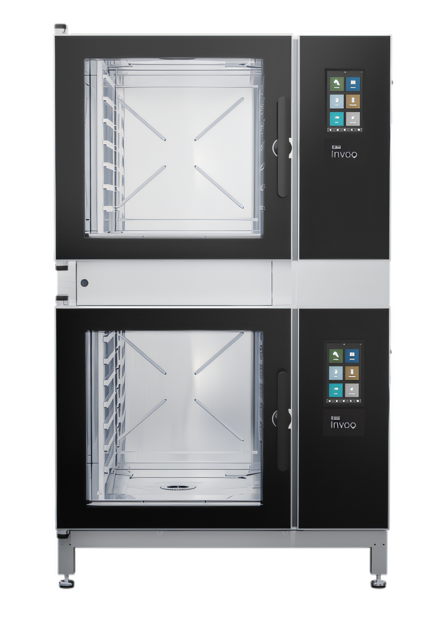 Product image #1 for Blodgett INVOQ 62BE/62BE Electric Double Stacked Combi Oven Steamer with Boiler Steam