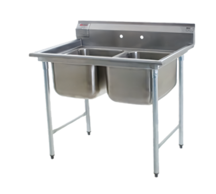 Product image #1 for Eagle Group 414 Series 2-Compartment Commercial Sink with Stainless Steel Top and Legs