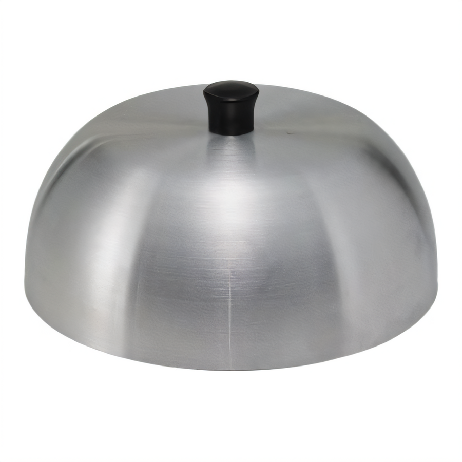 Product image #1 for Winco 6-Inch Round Aluminum Grill Basting Cover with Black Knob