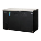 Thumbnail image #1 for Everest Refrigeration EBB59-24 Two-Section Back Bar Refrigerator, 17.0 Cu. Ft., 57-3/4-Inch Wide, 2 Solid Locking Doors, Stainless Steel Top