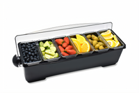 Krowne Royal Series 6-Cup Condiment Tray with Cover