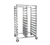 Thumbnail image #1 for Cres Cor End-Load Double Compartment Mobile Tray Rack, Open Frame Aluminum, 48-Tray Capacity