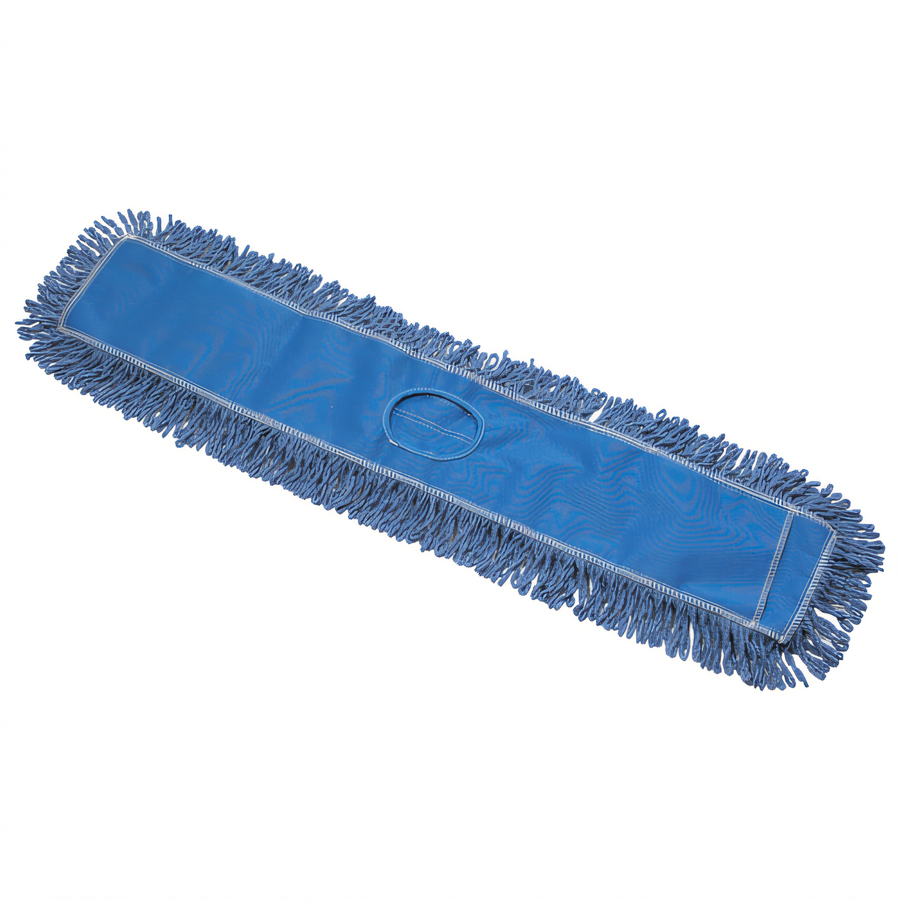 Product image #1 for Winco 36-Inch x 5-Inch Blue Cotton Blend Dust Mop Head Refill