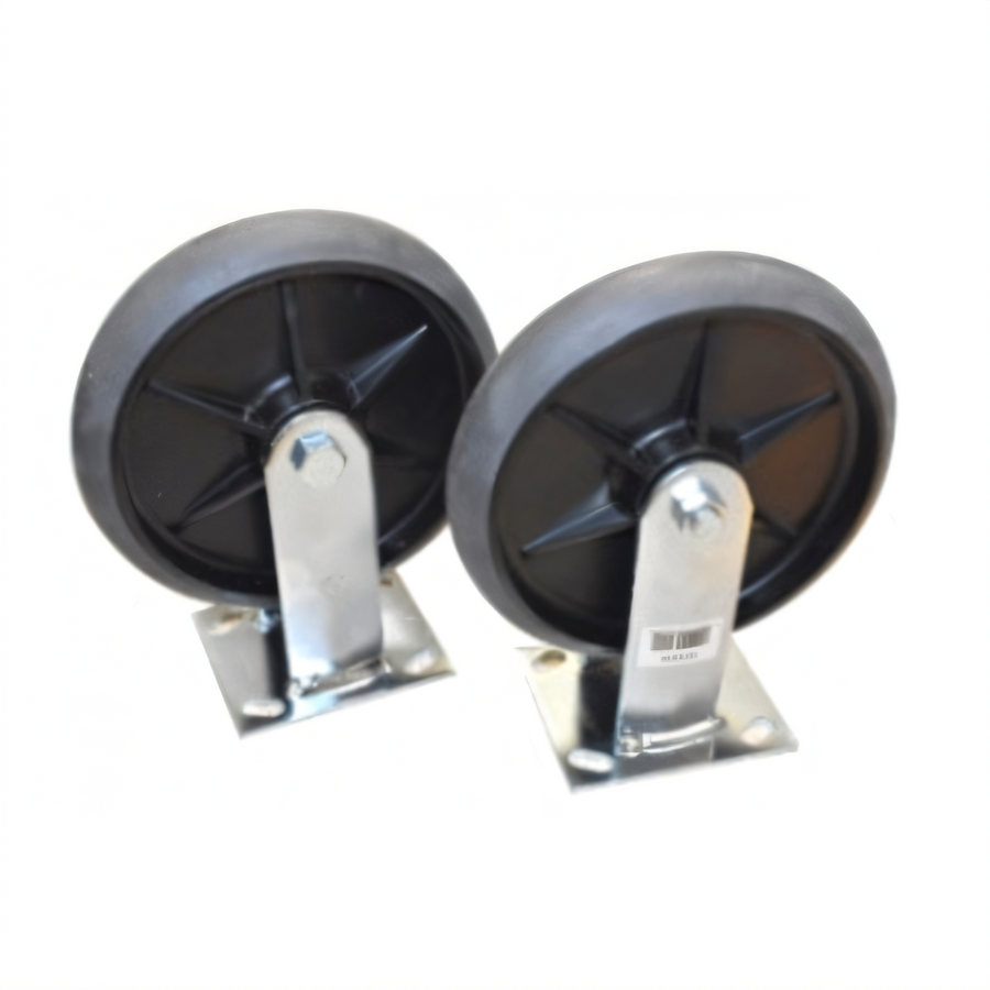 Product image #1 for Rubbermaid Commercial Executive Series 8-Inch Fixed Quiet Plate Caster, Polyurethane, Case of 2