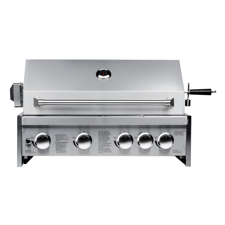 Product image #1 for KoolMore 30-Inch Built-In Liquid Propane Outdoor BBQ Grill with 5 Burners, Stainless Steel