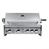 KoolMore 30-Inch Built-In Liquid Propane Outdoor BBQ Grill with 5 Burners, Stainless Steel
