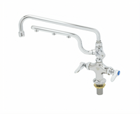 UltraRinse Single-Hole Deck-Mount Mixing Faucet with 12-Inch Swing Nozzle and 10-Inch Spray Arm