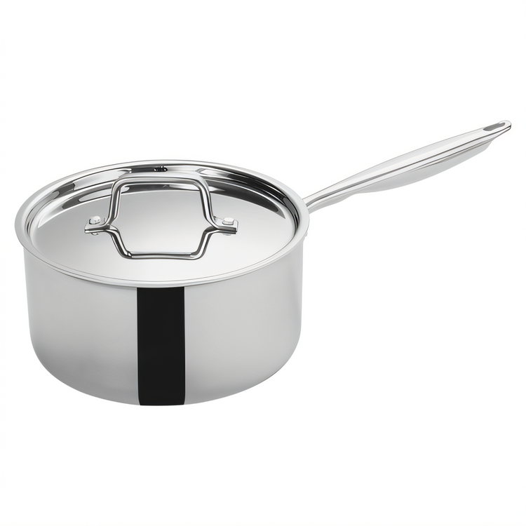 Product image #1 for Tri-Gen 4-1/2 Quart Induction-Ready Tri-Ply Stainless Steel Sauce Pan with Cover