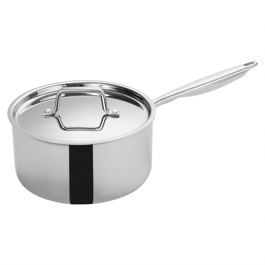 Product image #1 for Tri-Gen 4-1/2 Quart Induction-Ready Tri-Ply Stainless Steel Sauce Pan with Cover