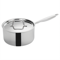 Tri-Gen 4-1/2 Quart Induction-Ready Tri-Ply Stainless Steel Sauce Pan with Cover