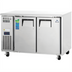 Thumbnail image #1 for Everest Refrigeration ETF2-24 Two-Section Undercounter/Worktop Freezer, 47-1/2 Inch Wide, 9.0 Cu. Ft., Stainless Steel Worktop, 115V