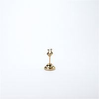 American Metalcraft Gold Harp Weighted Table Number Stand, 4-Inch