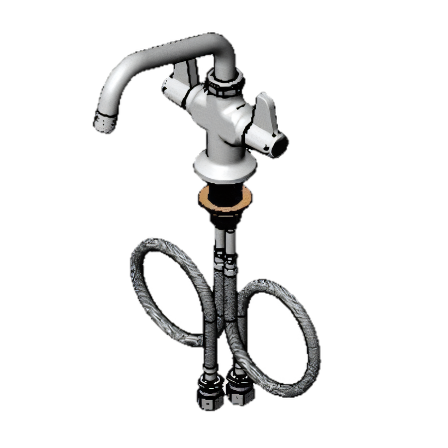 Product image #1 for equip 5F-2SLX06 Deck-Mount Single-Hole Mixing Faucet — 6 1/8 Inch Swing Nozzle, Polished Chrome-Plated Brass