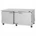Thumbnail image #1 for Turbo Air PRO Series 72-5/8-Inch Two-Section Undercounter Refrigerator, 18.8 Cu. Ft., Solid Doors, R-290