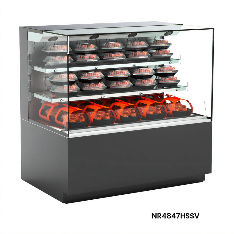 Product image #1 for Reveal Heated Self-Service Countertop Hot Food Display Case, 47-3/4 Inch Wide, Convection Heat