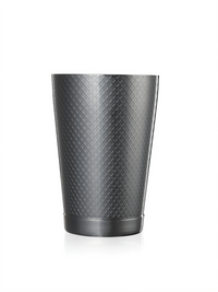 Barfly Diamond Lattice 18 oz Stainless Steel Cocktail Shaker, Gun Metal Black