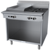Thumbnail image #1 for Garland Cuisine Series 36-Inch Heavy Duty Natural Gas Commercial Range with 2 Open Burners and 18-Inch Thermostatic Griddle, Storage Base