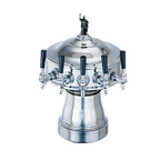 Thumbnail image #1 for Perlick Corporation 4005D4BPC Countertop Glycol-Cooled Draft Beer Tower, Double-Sided, 8 Faucets, Polished Chrome