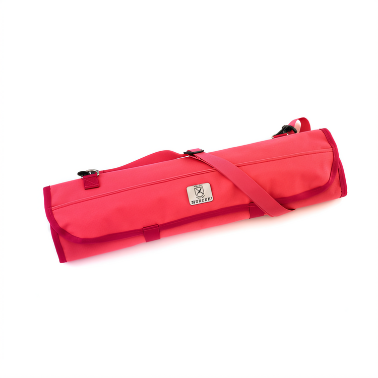 Product image #1 for Mercer Culinary Pink 7-Pocket Soft Knife Roll Bag