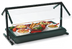 Thumbnail image #1 for Portable 48-Inch Free-Standing Adjustable Double-Sided Sneeze Guard with Acrylic Shield and Aluminum Frame, Black