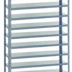 Thumbnail image #1 for Quantum 1275-000 Heavy-Duty Galvanized Wire Shelving Unit, 12 x 36 x 75 Inches, 13 Shelves, 400 lb. Per Shelf