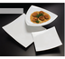 Thumbnail image #1 for American Metalcraft Endurance 12-Inch Square Curved Melamine Plate, White